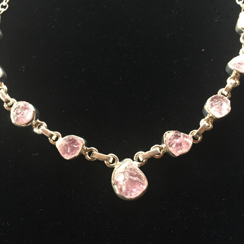 Pink Tourlamine necklace